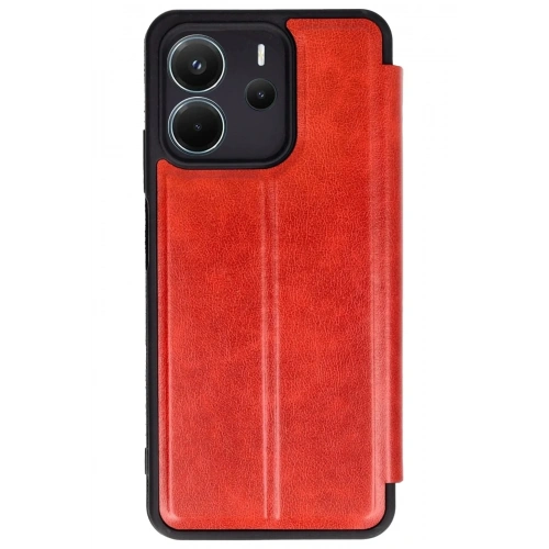 Mey İthalat®   Redmi Note 14 4G Kılıf Flip Cover - Kırmızı
