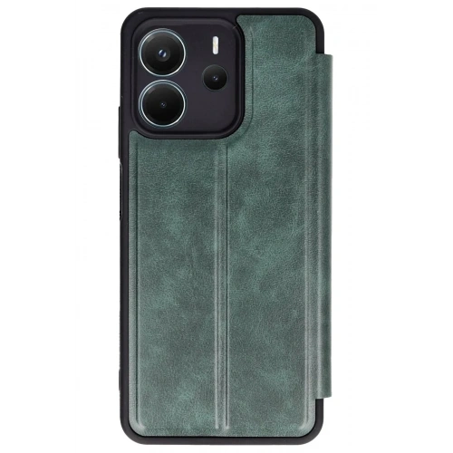 Mey İthalat®   Redmi Note 14 4G Kılıf Flip Cover - Koyu Yeşil