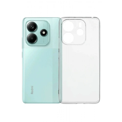Mey İthalat®   Redmi Note 14 4G Kılıf Lüx Şeffaf Silikon