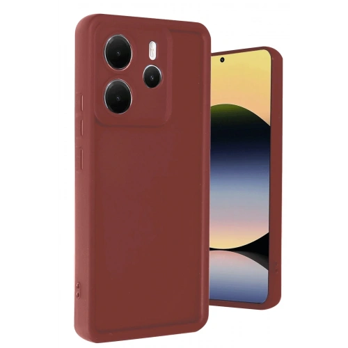 Mey İthalat®   Redmi Note 14 4G Kılıf Viera Silikon - Bordo