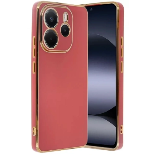Mey İthalat®   Redmi Note 14 4G Kılıf Volet Silikon - Kırmızı