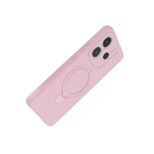 Mey İthalat®   Redmi Note 14 4G Regal Magsafe Standlı Kapak - Açık Pembe
