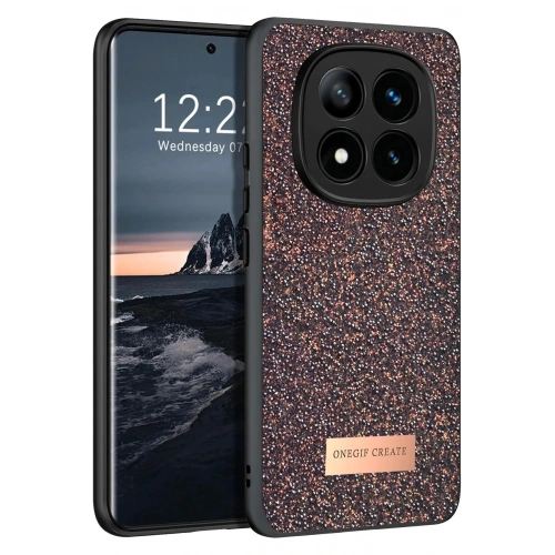 Mey İthalat®   Redmi Note 14 Pro 4G Bright Simli Kapak - Derin Mor
