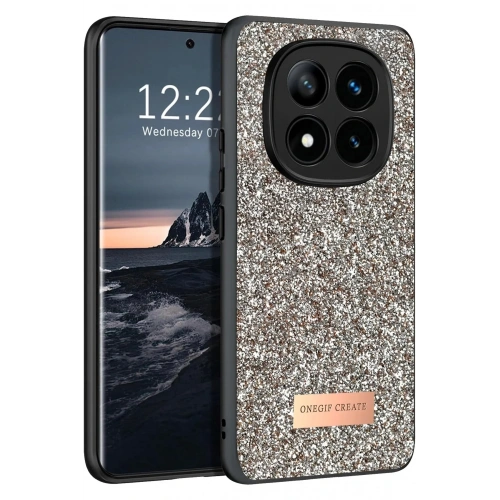Mey İthalat®   Redmi Note 14 Pro 4G Bright Simli Kapak - Gold