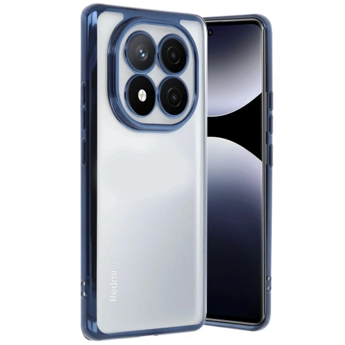 Mey İthalat®   Redmi Note 14 Pro 4G Kılıf  Lensli Silikon - Lacivert