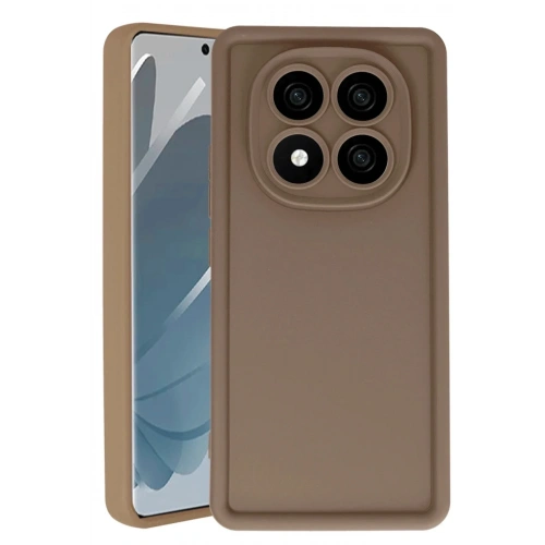 Mey İthalat®   Redmi Note 14 Pro 4G Kılıf Viera Silikon - Kahverengi