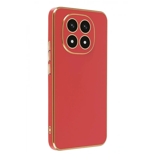 Mey İthalat®   Redmi Note 14 Pro 4G Kılıf Volet Silikon - Kırmızı
