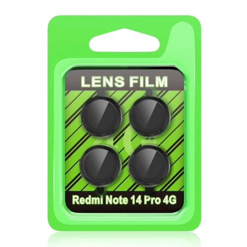Mey İthalat®   Redmi Note 14 Pro 4G Raze Metal Kamera Lens - Siyah