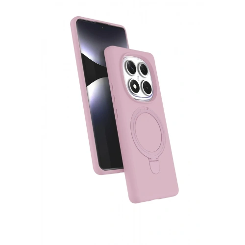 Mey İthalat®   Redmi Note 14 Pro 4G Regal Magsafe Standlı Kapak - Açık Pembe