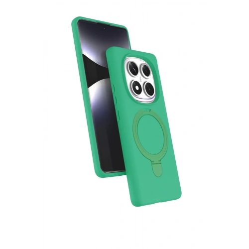 Mey İthalat®   Redmi Note 14 Pro 4G Regal Magsafe Standlı Kapak - Yeşil