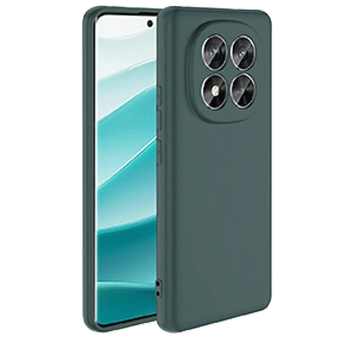 Mey İthalat®   Redmi Note 14 Pro 5G Kılıf First Silikon - Koyu Yeşil