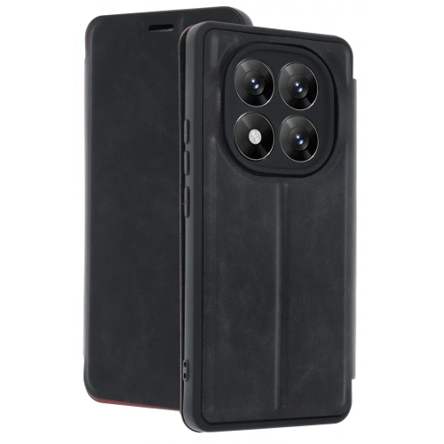 Mey İthalat®   Redmi Note 14 Pro 5G Kılıf Flip Cover - Siyah
