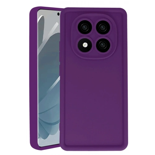 Mey İthalat®   Redmi Note 14 Pro 5G Kılıf Viera Silikon - Mürdüm