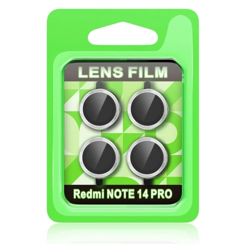 Mey İthalat®   Redmi Note 14 Pro 5G Raze Metal Kamera Lens - Gümüş