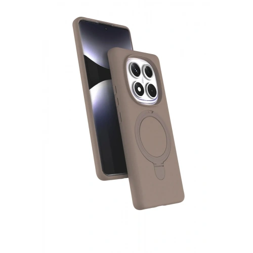 Mey İthalat®   Redmi Note 14 Pro 5G Regal Magsafe Standlı Kapak - Çöl Titanyum