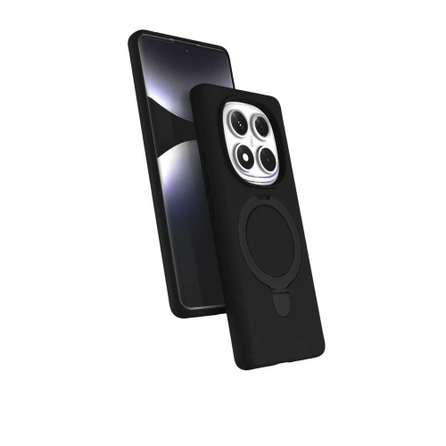Mey İthalat®   Redmi Note 14 Pro 5G Regal Magsafe Standlı Kapak - Siyah