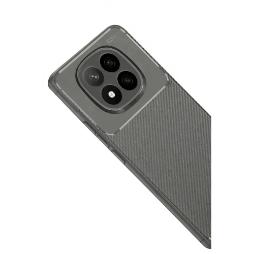 Mey İthalat®   Redmi Note 14 Pro Plus Kılıf Auto Focus Karbon Kapak - Gri