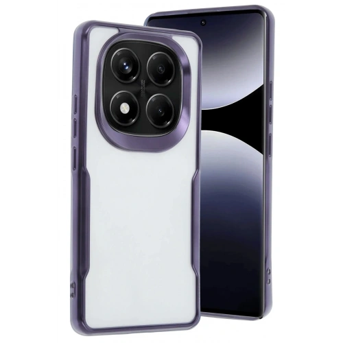 Mey İthalat®   Redmi Note 14 Pro Plus Kılıf Boyi Silikon Kapak - Derin Mor