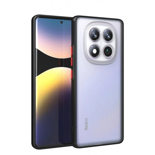 Mey İthalat®   Redmi Note 14 Pro Plus Kılıf Montreal Silikon Kapak - Siyah