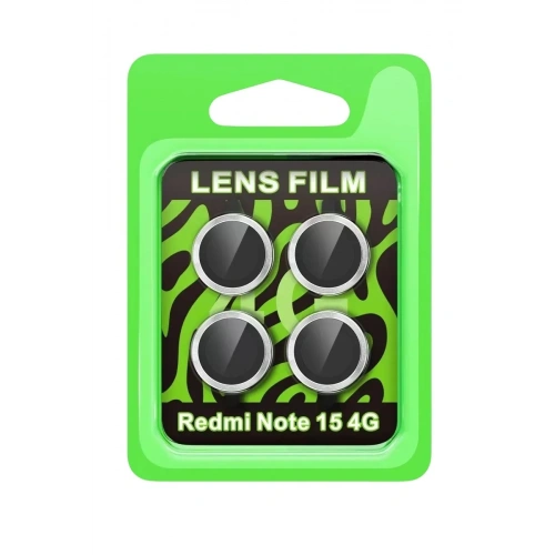 Mey İthalat®   Redmi Note 15 4G Raze Metal Kamera Lens - Gümüş