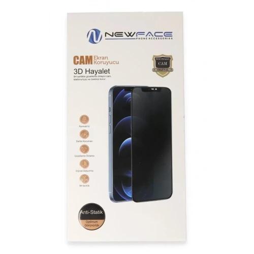 Mey İthalat®   Redmi Note 15 Pro 5G 3D Antistatik Hayalet Cam Ekran Koruyucu - Siyah