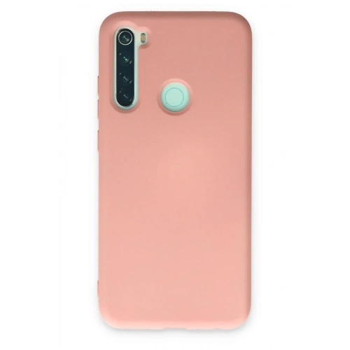 Mey İthalat®   Redmi Note 8 Kılıf Nano içi Kadife Silikon - Pudra