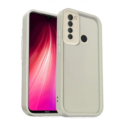 Mey İthalat®   Redmi Note 8 Kılıf Viera Silikon - Krem