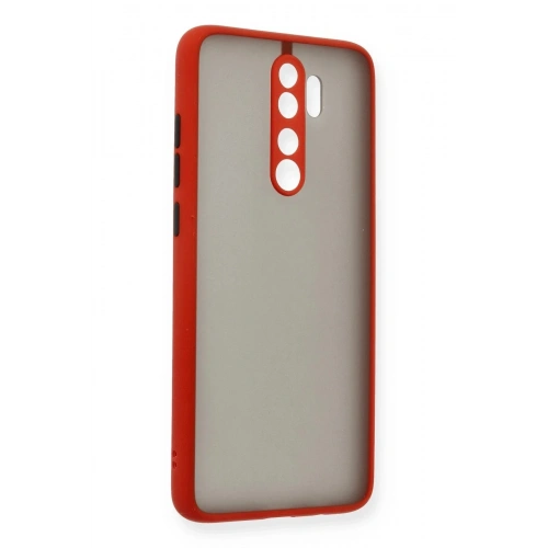 Mey İthalat®   Redmi Note 8 Pro Kılıf Montreal Silikon Kapak - Kırmızı