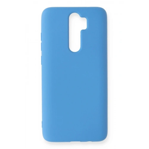 Mey İthalat®   Redmi Note 8 Pro Kılıf Nano içi Kadife Silikon - Mavi