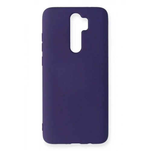 Mey İthalat®   Redmi Note 8 Pro Kılıf Nano içi Kadife Silikon - Mor