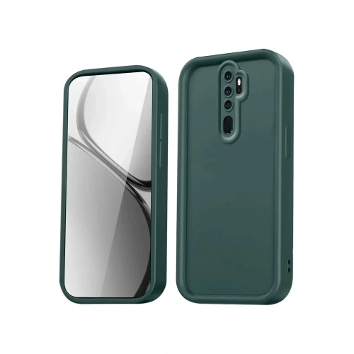 Mey İthalat®   Redmi Note 8 Pro Kılıf Viera Silikon - Koyu Yeşil
