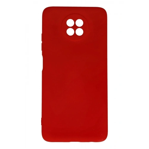 Mey İthalat®   Redmi Note 9 5G Kılıf Nano içi Kadife Silikon - Kırmızı