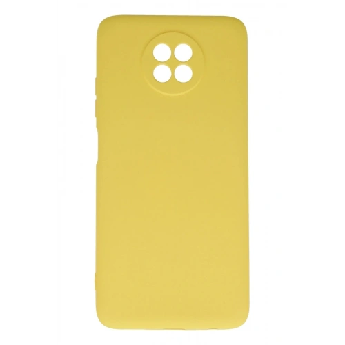 Mey İthalat®   Redmi Note 9 5G Kılıf Nano içi Kadife Silikon - Sarı