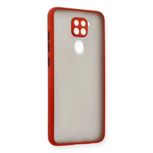 Mey İthalat®   Redmi Note 9 Kılıf Montreal Silikon Kapak - Kırmızı