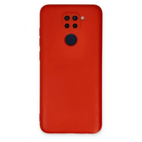 Mey İthalat®   Redmi Note 9 Kılıf Nano içi Kadife Silikon - Kırmızı