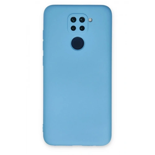Mey İthalat®   Redmi Note 9 Kılıf Nano içi Kadife Silikon - Mavi