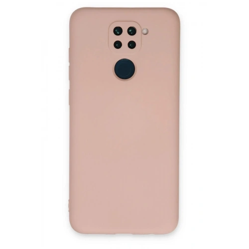 Mey İthalat®   Redmi Note 9 Kılıf Nano içi Kadife Silikon - Pudra