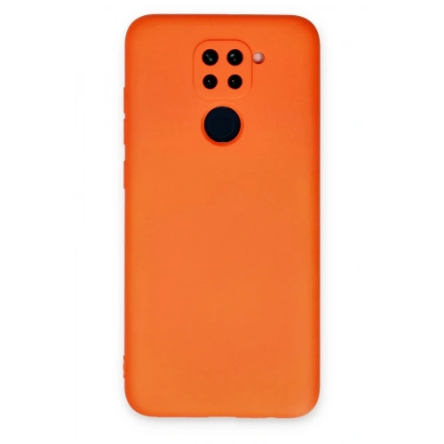 Mey İthalat®   Redmi Note 9 Kılıf Nano içi Kadife Silikon - Turuncu