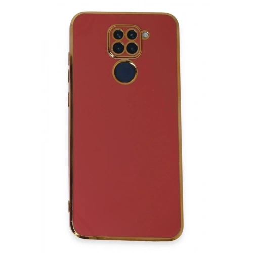 Mey İthalat®   Redmi Note 9 Kılıf Volet Silikon - Kırmızı
