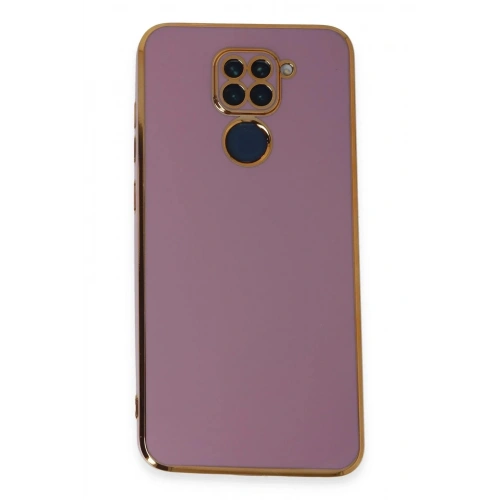 Mey İthalat®   Redmi Note 9 Kılıf Volet Silikon - Mor