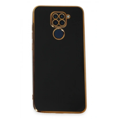Mey İthalat®   Redmi Note 9 Kılıf Volet Silikon - Siyah