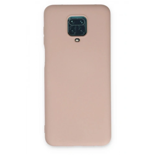 Mey İthalat®   Redmi Note 9 Pro Kılıf Nano içi Kadife Silikon - Pudra