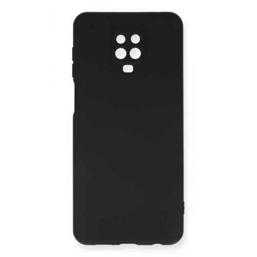 Mey İthalat®   Redmi Note 9 Pro Kılıf Nano içi Kadife Silikon - Siyah