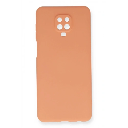 Mey İthalat®   Redmi Note 9 Pro Kılıf Nano içi Kadife Silikon - Turuncu