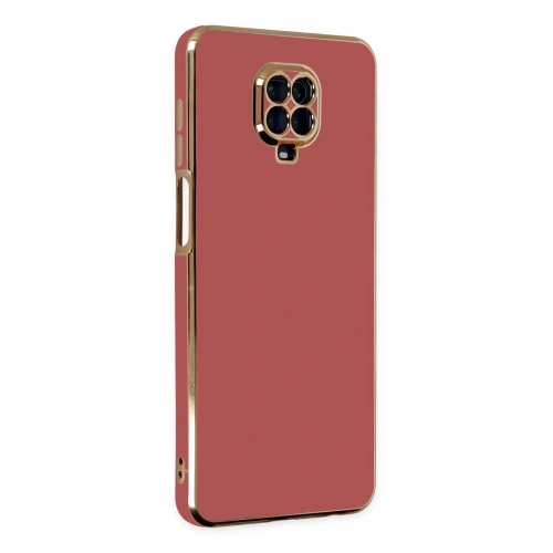 Mey İthalat®   Redmi Note 9 Pro Kılıf Volet Silikon - Kırmızı