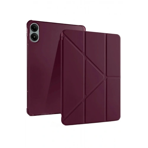 Mey İthalat®   Redmi Pad Pro 12.1 Kılıf Kalemlikli Mars Tablet Kılıfı - Mürdüm