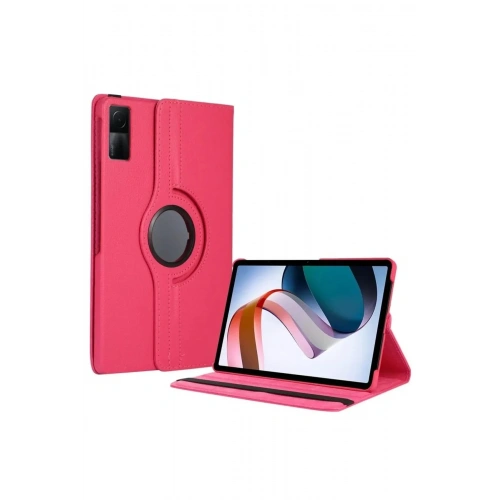 Mey İthalat®   Redmi Pad SE 4G Kılıf 360 Tablet Deri Kılıf - Pembe