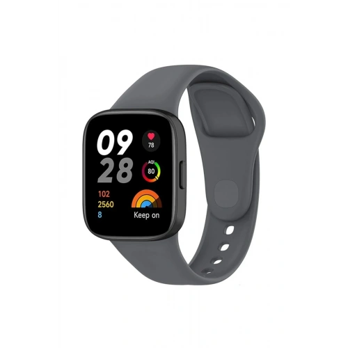 Mey İthalat®   Redmi Watch 3 Klasik Kordon - Füme