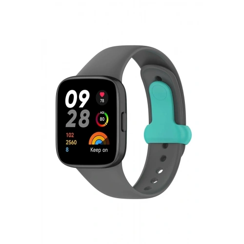 Mey İthalat®   Redmi Watch 3 Origin Silikon Kordon - Füme