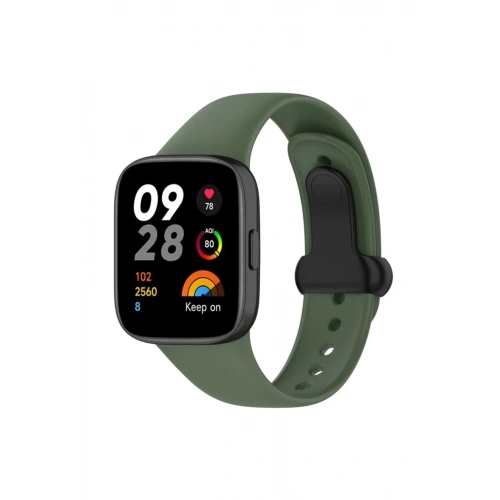 Mey İthalat®   Redmi Watch 3 Origin Silikon Kordon - Koyu Yeşil